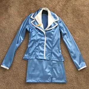 Jet set light blue dance costume